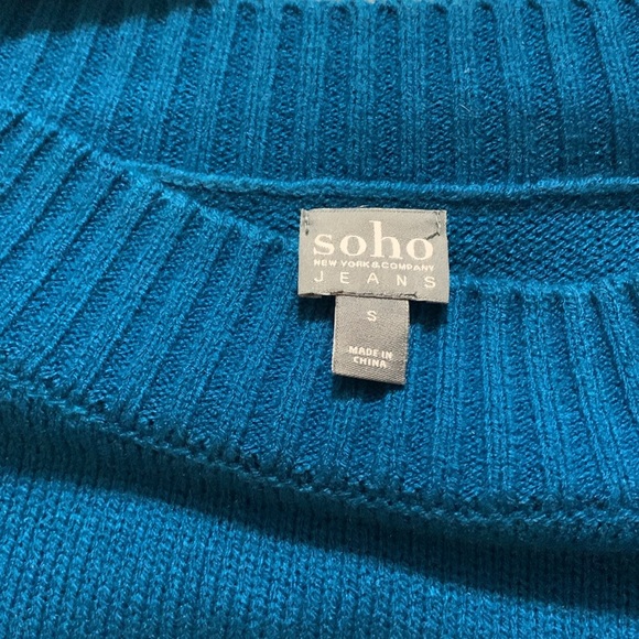 Soho turquoise sweater - Picture 5 of 5